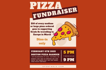 Pizza Fundraiser